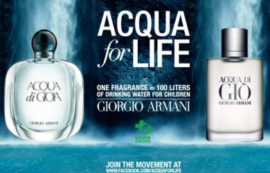 ACQUA FOR LIFE: EMPORIO ARMANI SOSTIENE GREEN CROSS INTERNATIONAL