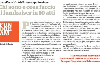 manifesto del fundraiser 2012