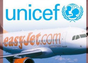 Easyjet in viaggio per Unicef