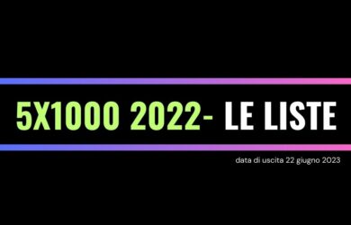 5x1000 2022 le liste -uscite nel 2023-
