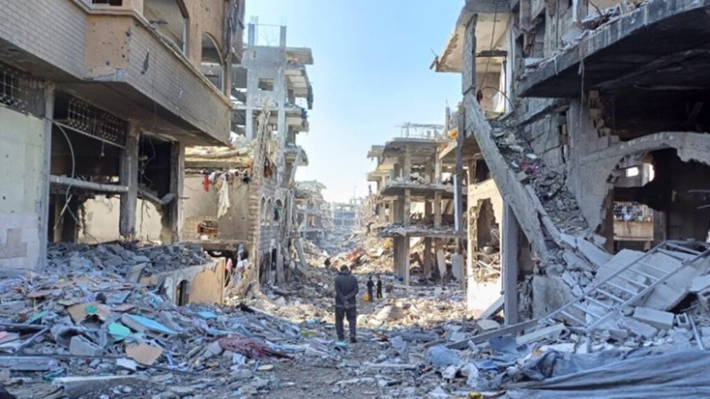 La città di Gaza nel gennaio 2025 a seguito dell'annuncio della tregua. Immagine di Azione Contro la Fame