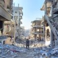 La città di Gaza nel gennaio 2025 a seguito dell'annuncio della tregua. Immagine di Azione Contro la Fame
