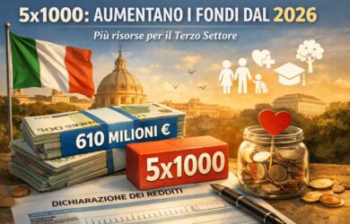 5x1000 aumentano i fondi sale il tetto 2026 (1)