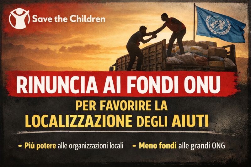 save the children rinuncia ai fondi ONU
