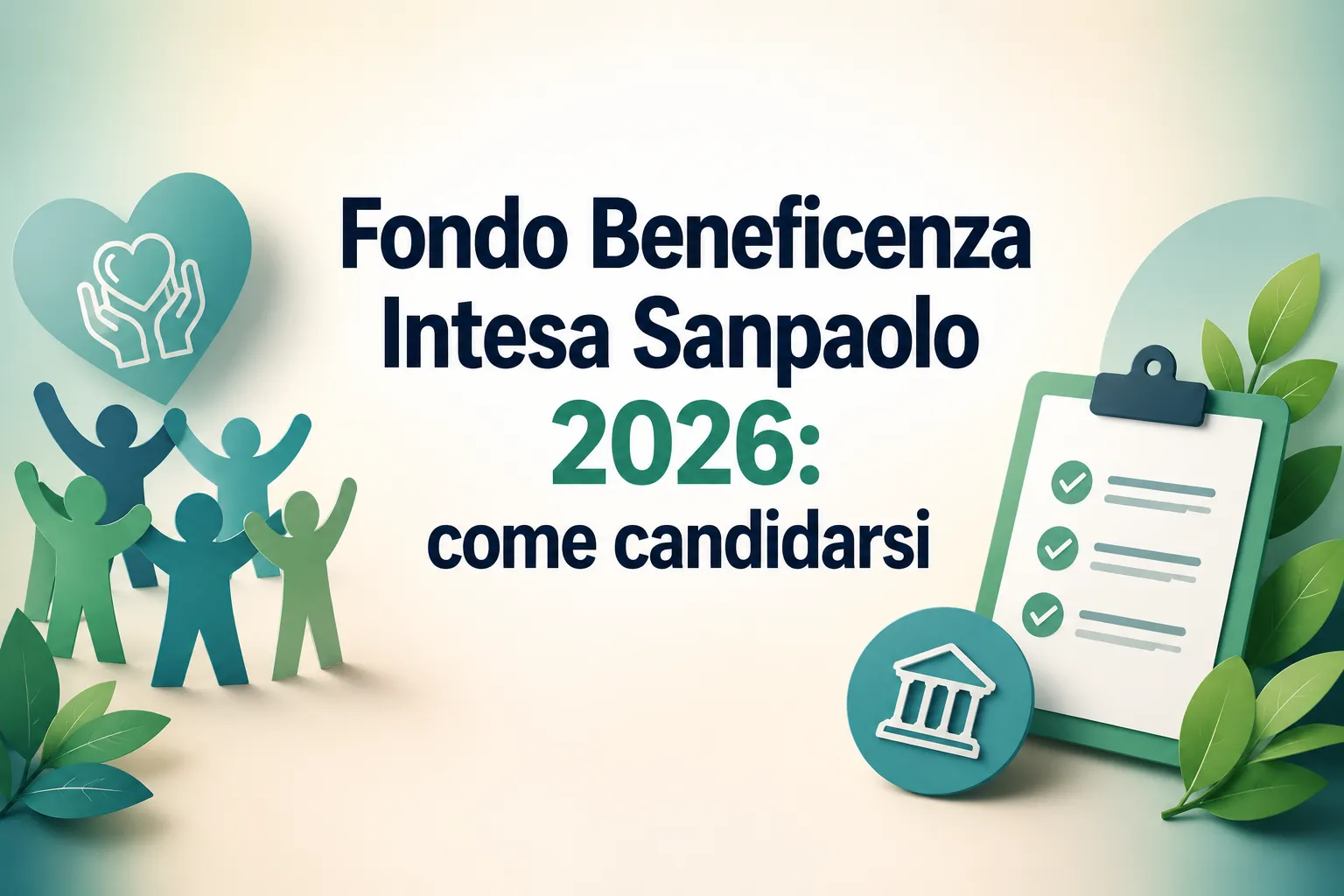 fondo beneficenza intesa sanpaolo 2026
